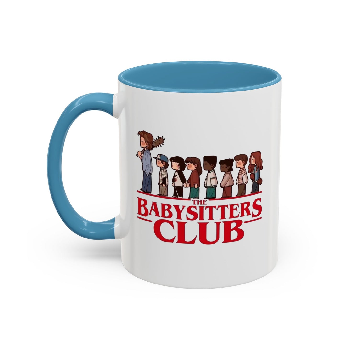 Babysitter’s Club Stranger Things Accent Coffee Mug – Cute Cartoon Design (11/15 oz)
