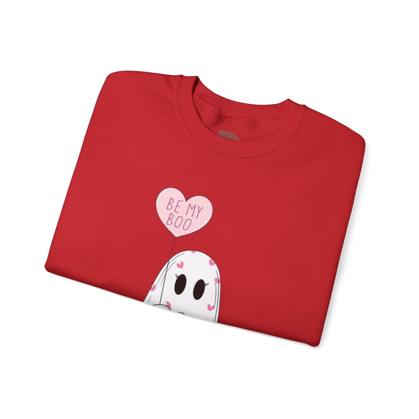 Valentine Ghost Sweatshirt – "Be My Boo" Cute Heart Ghost Crewneck