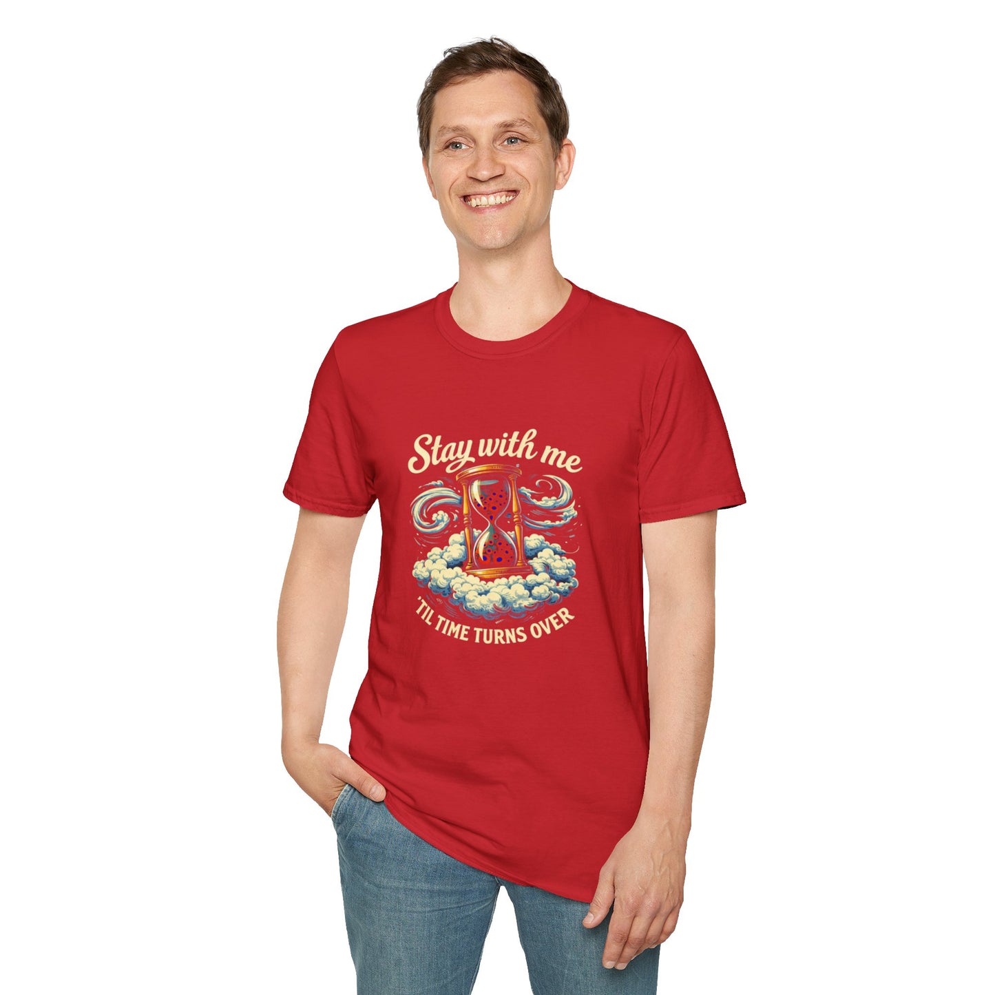 "Stay with Me ‘Til Time Turns Over" Retro Silver Cloud Hourglass Donut Graphic Phish T-Shirt