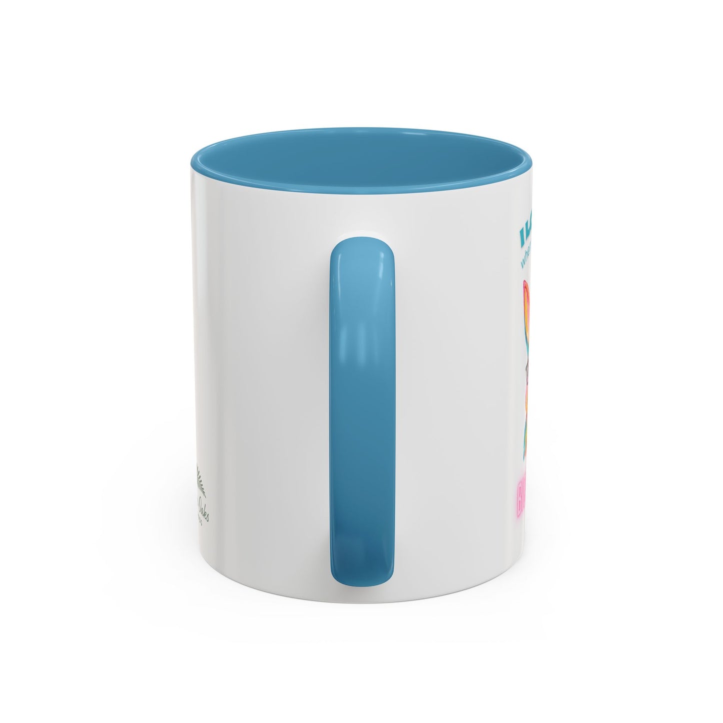 “I Love It When You Call Me Big Hoppa” Easter Bunny Ceramic Coffee Accent Color Mug (11/15 oz)