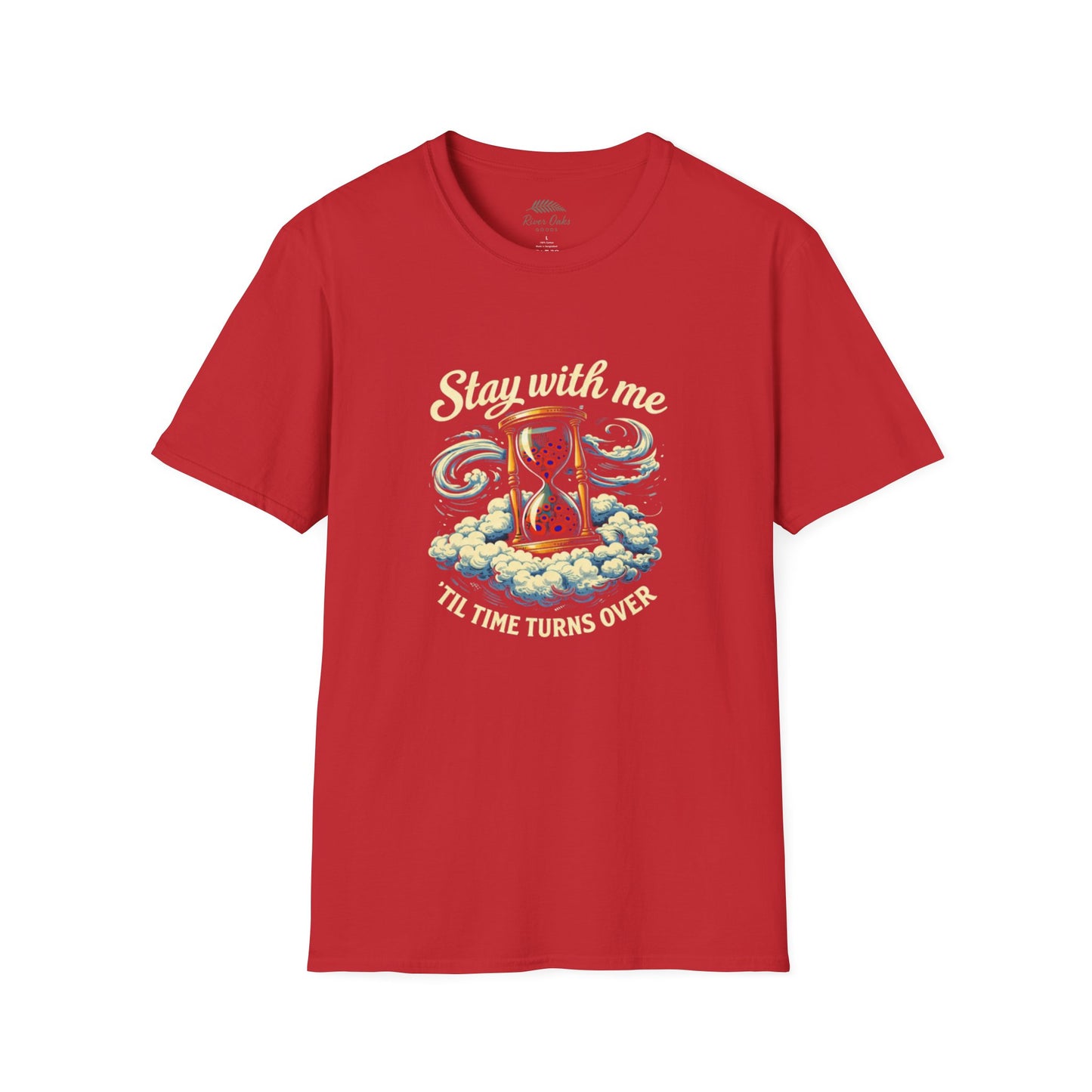 "Stay with Me ‘Til Time Turns Over" Retro Silver Cloud Hourglass Donut Graphic Phish T-Shirt
