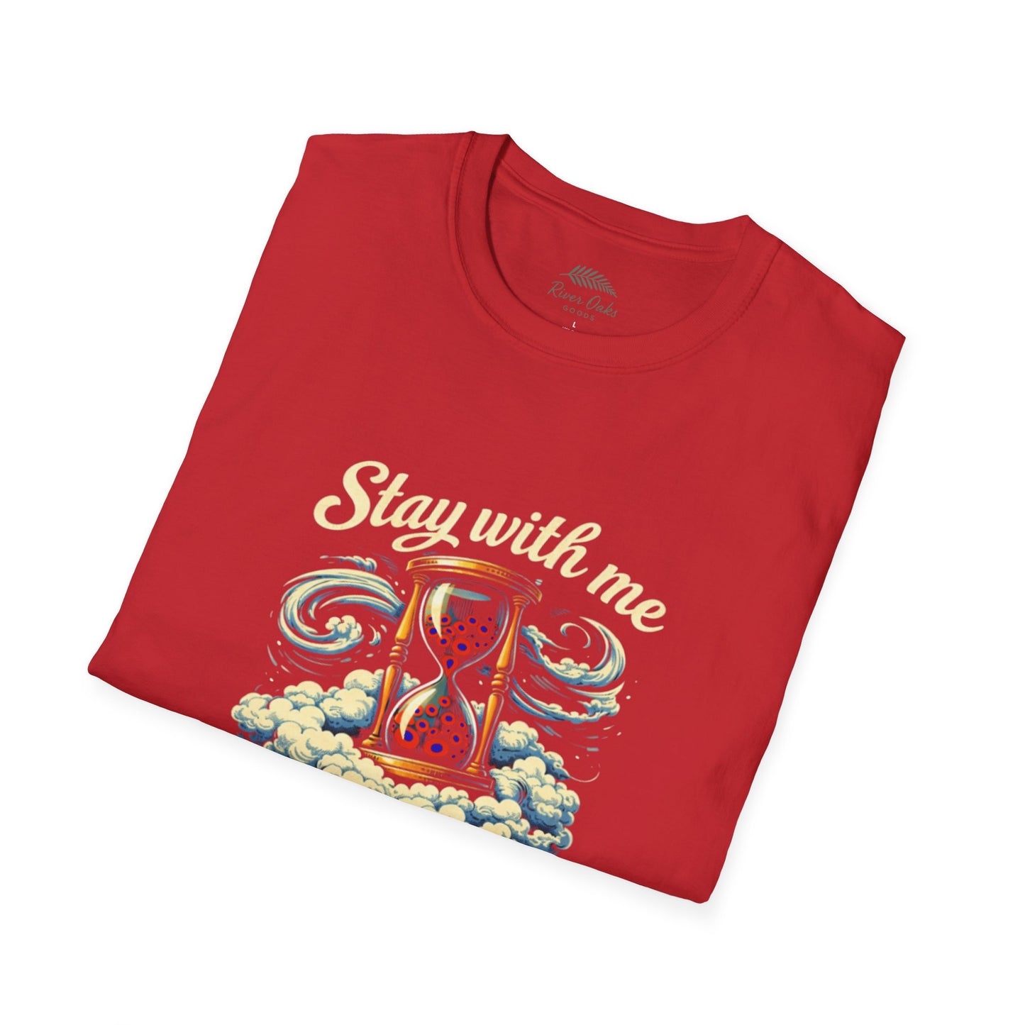 "Stay with Me ‘Til Time Turns Over" Retro Silver Cloud Hourglass Donut Graphic Phish T-Shirt