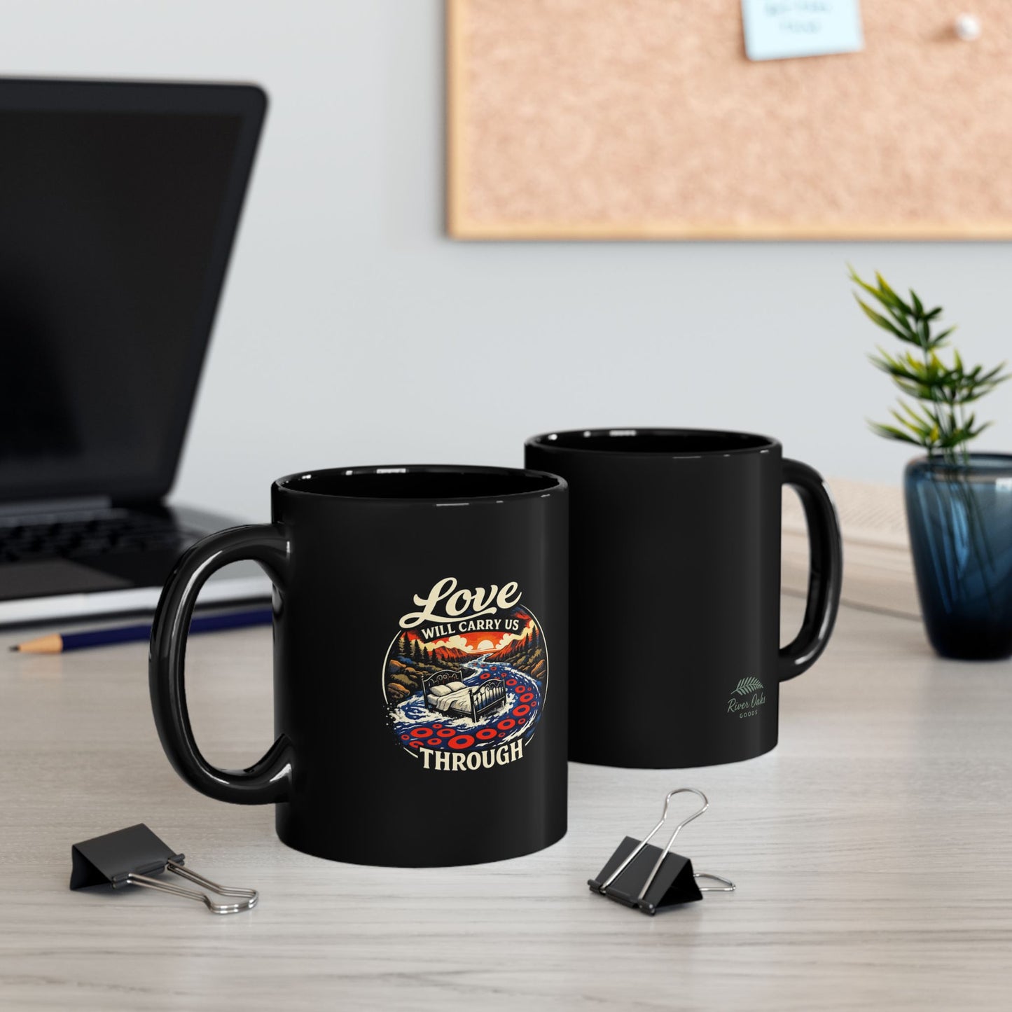 Phish Drift “Love Will Carry Us Through” Black Coffee Mug (11oz/15oz)