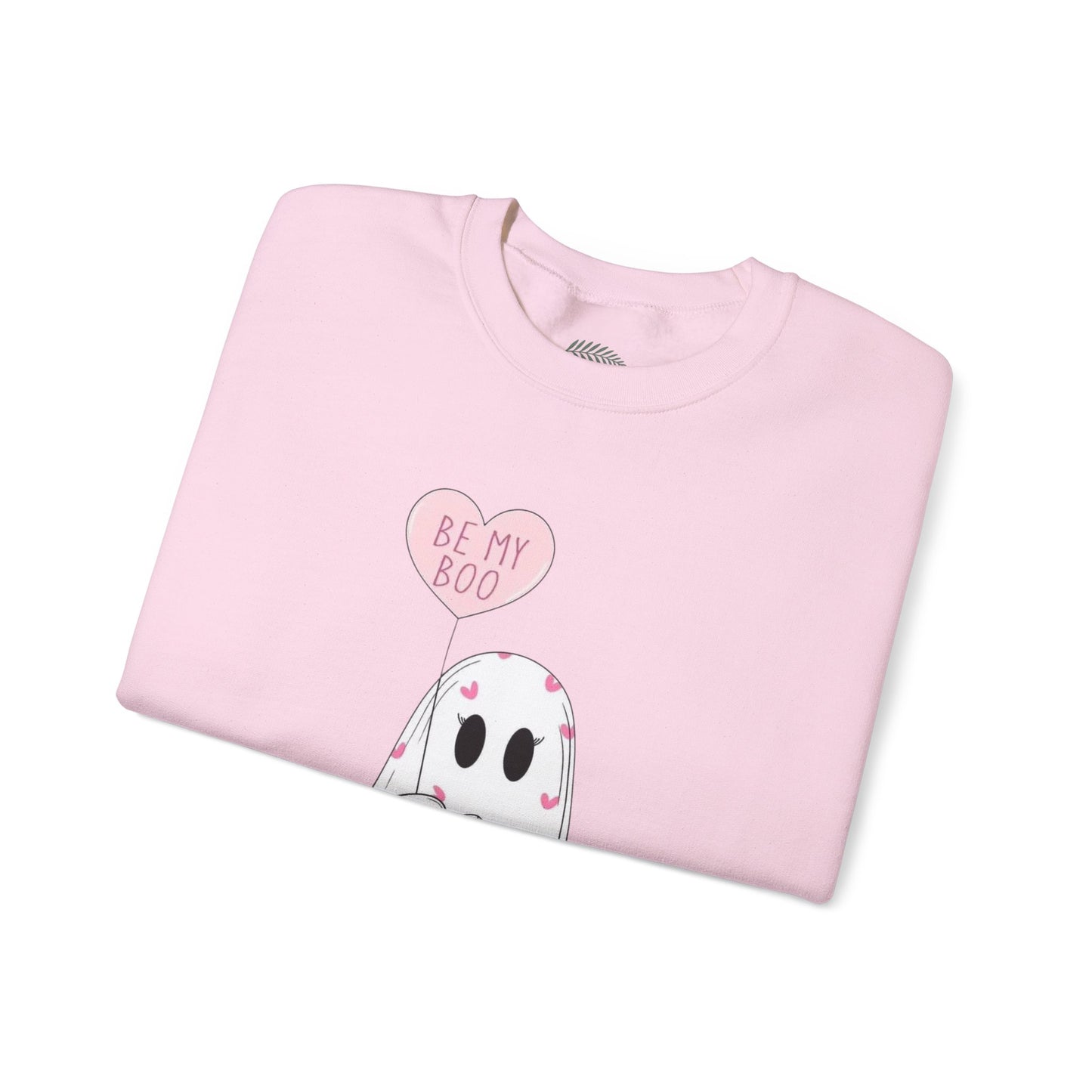 Valentine Ghost Sweatshirt – "Be My Boo" Cute Heart Ghost Crewneck