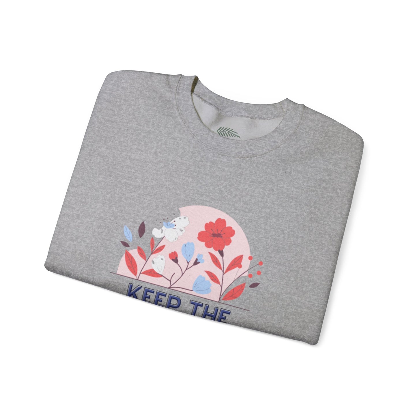 “Keep the Immigrants, Deport the Racists” Floral Graphic Crewneck Sweatshirt