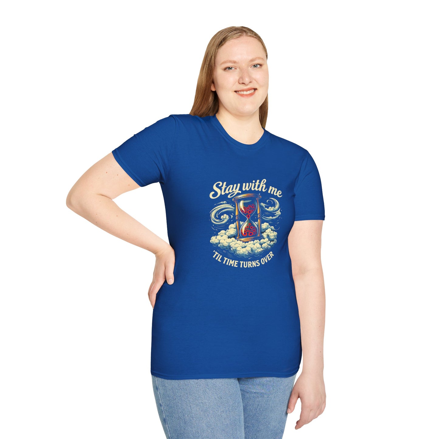 "Stay with Me ‘Til Time Turns Over" Retro Silver Cloud Hourglass Donut Graphic Phish T-Shirt