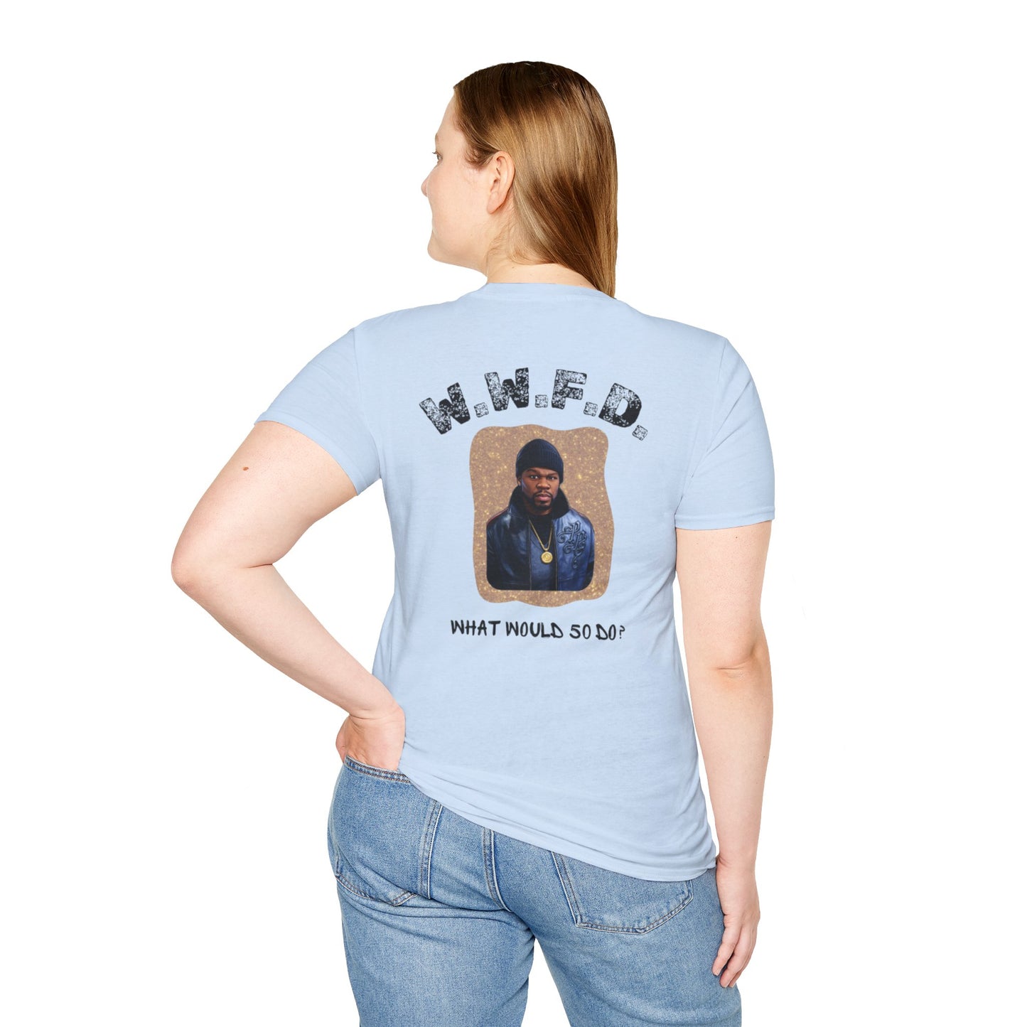 What Would 5O Do? (W.W.F.D.) T-Shirt — Vintage Portrait Graphic Tee