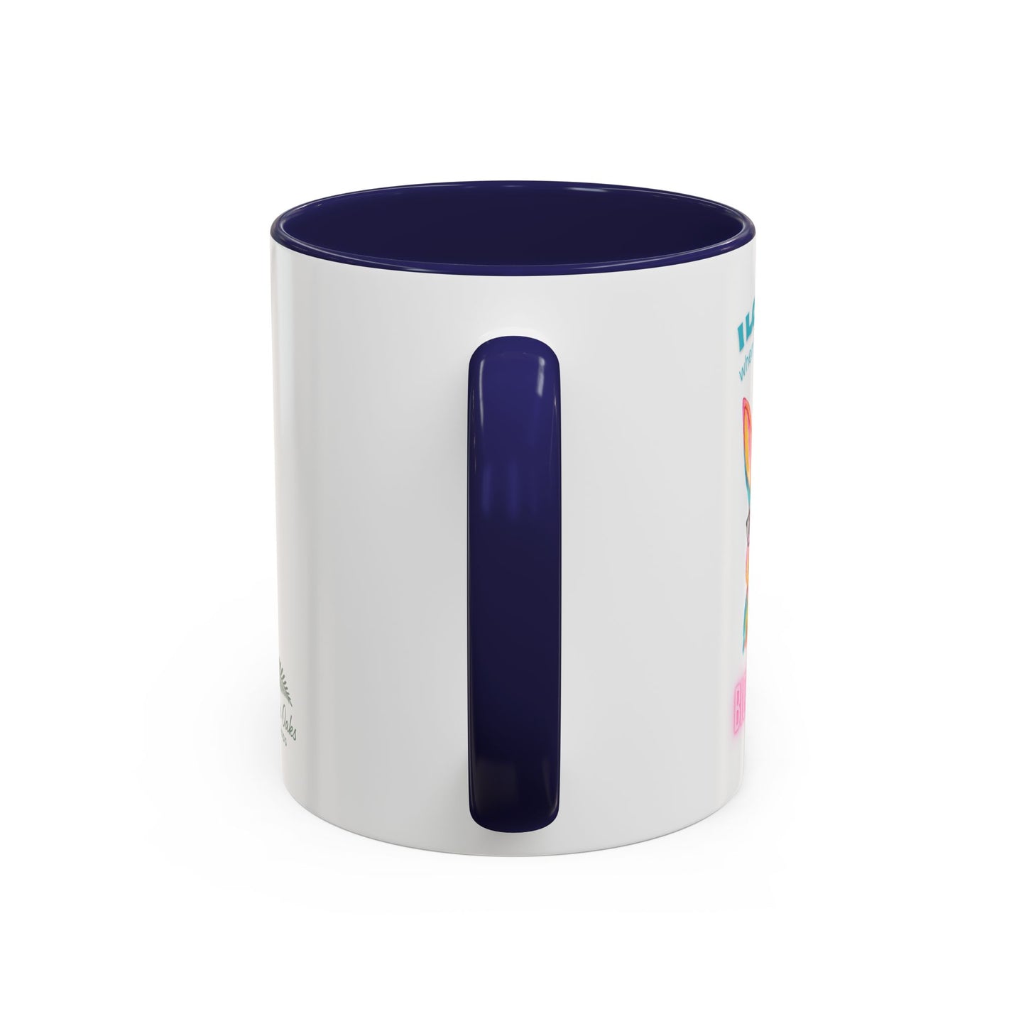 “I Love It When You Call Me Big Hoppa” Easter Bunny Ceramic Coffee Accent Color Mug (11/15 oz)