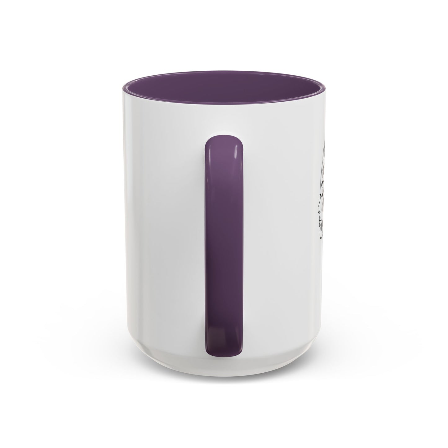 “Me, Myself and I” Line Pop Art Ceramic Accent Coffee Mug (11/15oz)