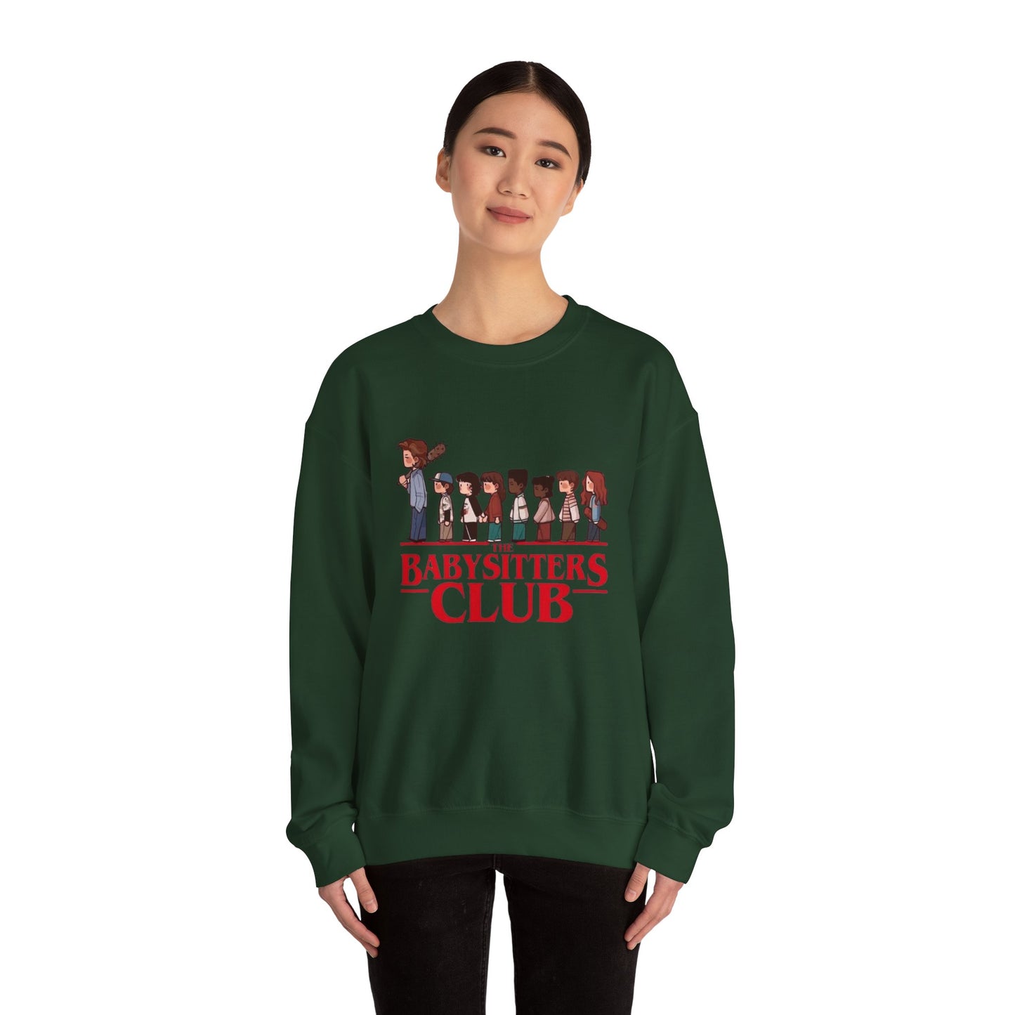 Stranger Things Babysitter’s Club Illustration Unisex Heavy Blend™ Crewneck Sweatshirt