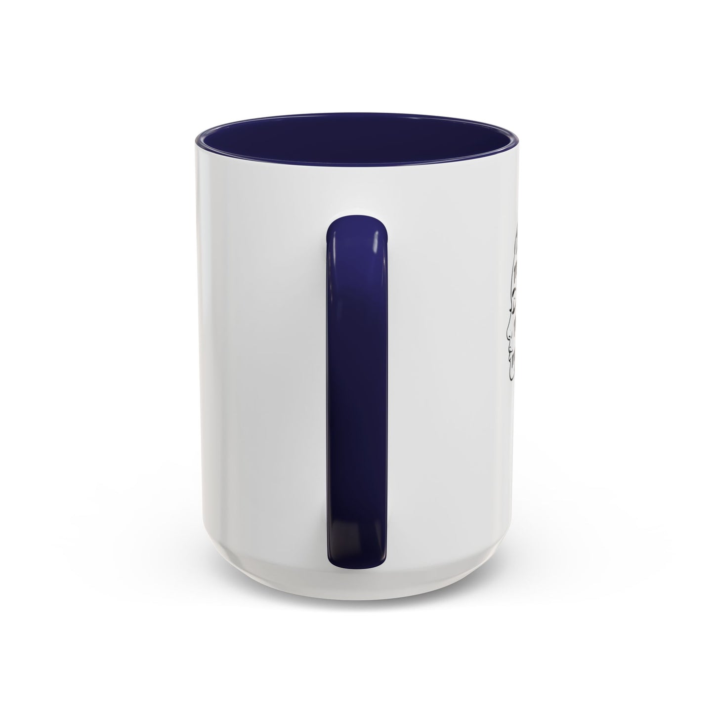 “Me, Myself and I” Line Pop Art Ceramic Accent Coffee Mug (11/15oz)