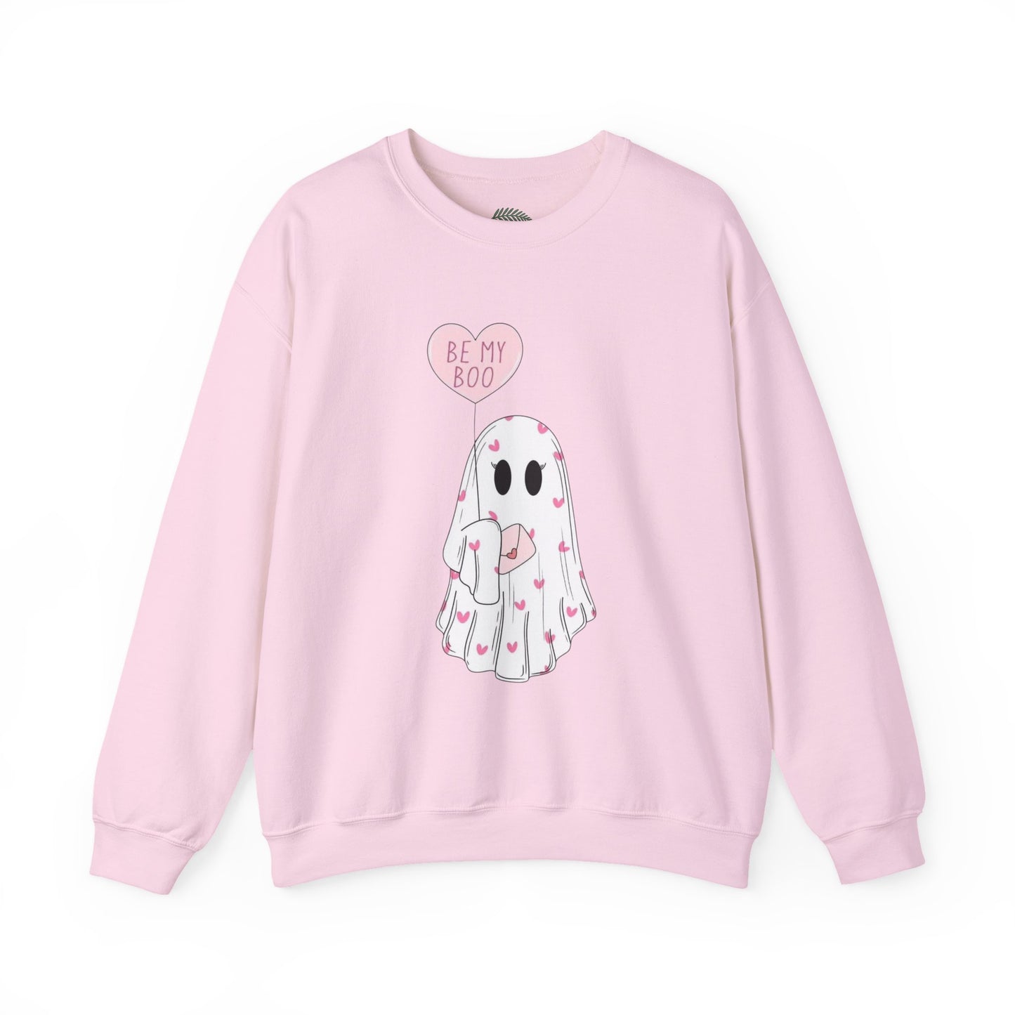 Valentine Ghost Sweatshirt – "Be My Boo" Cute Heart Ghost Crewneck
