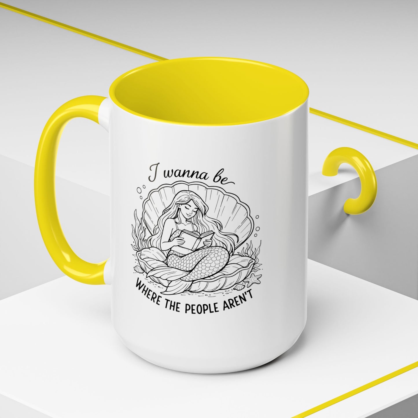 I Wanna Be Where The People Aren’t Accent Coffee Cup (11/15oz)