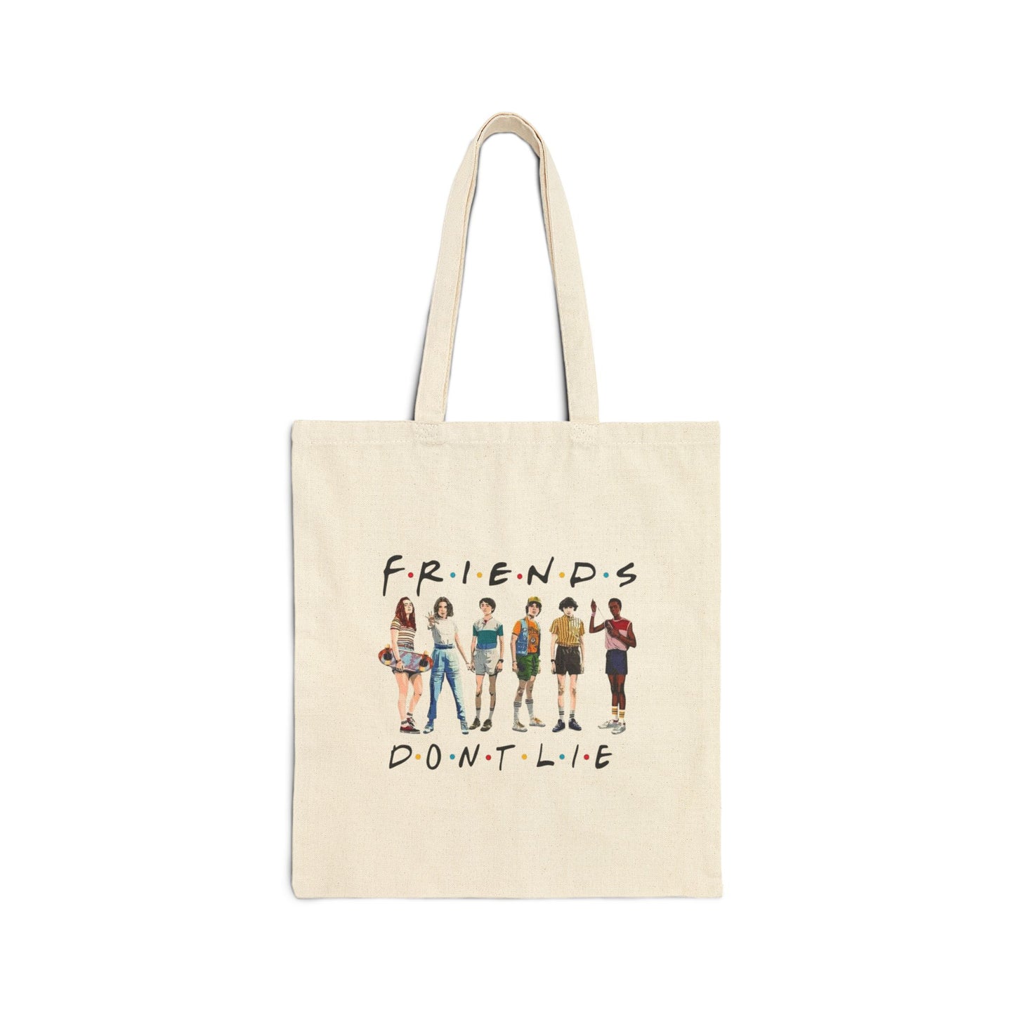 ‘Friends Don’t Lie’ Stranger Things-Inspired Canvas Tote Bag