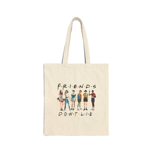 ‘Friends Don’t Lie’ Stranger Things-Inspired Canvas Tote Bag