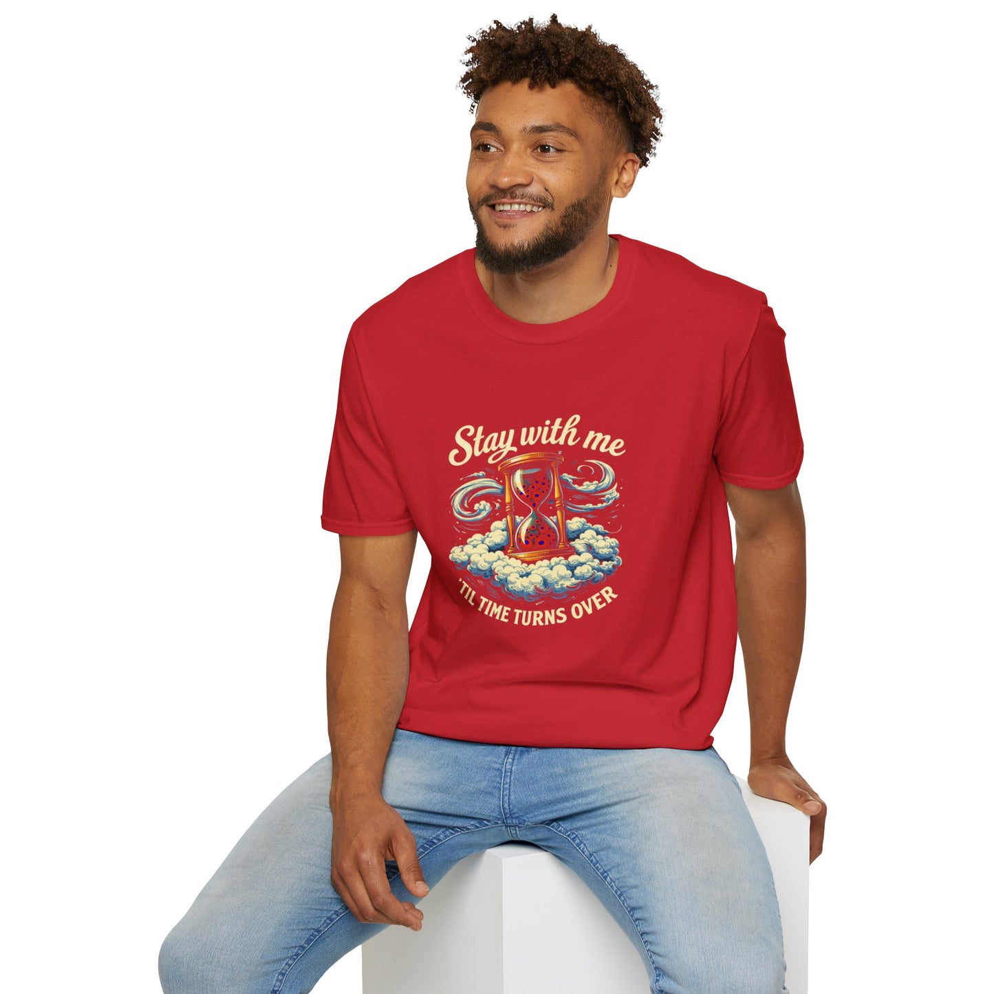 "Stay with Me ‘Til Time Turns Over" Retro Silver Cloud Hourglass Donut Graphic Phish T-Shirt