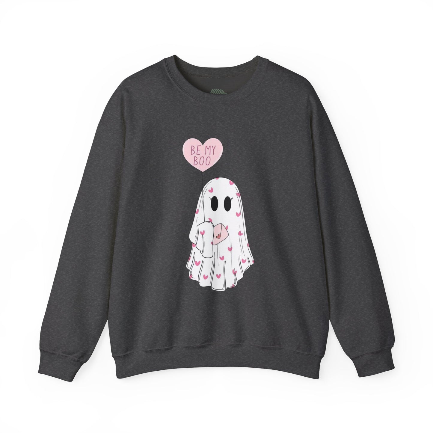 Valentine Ghost Sweatshirt – "Be My Boo" Cute Heart Ghost Crewneck