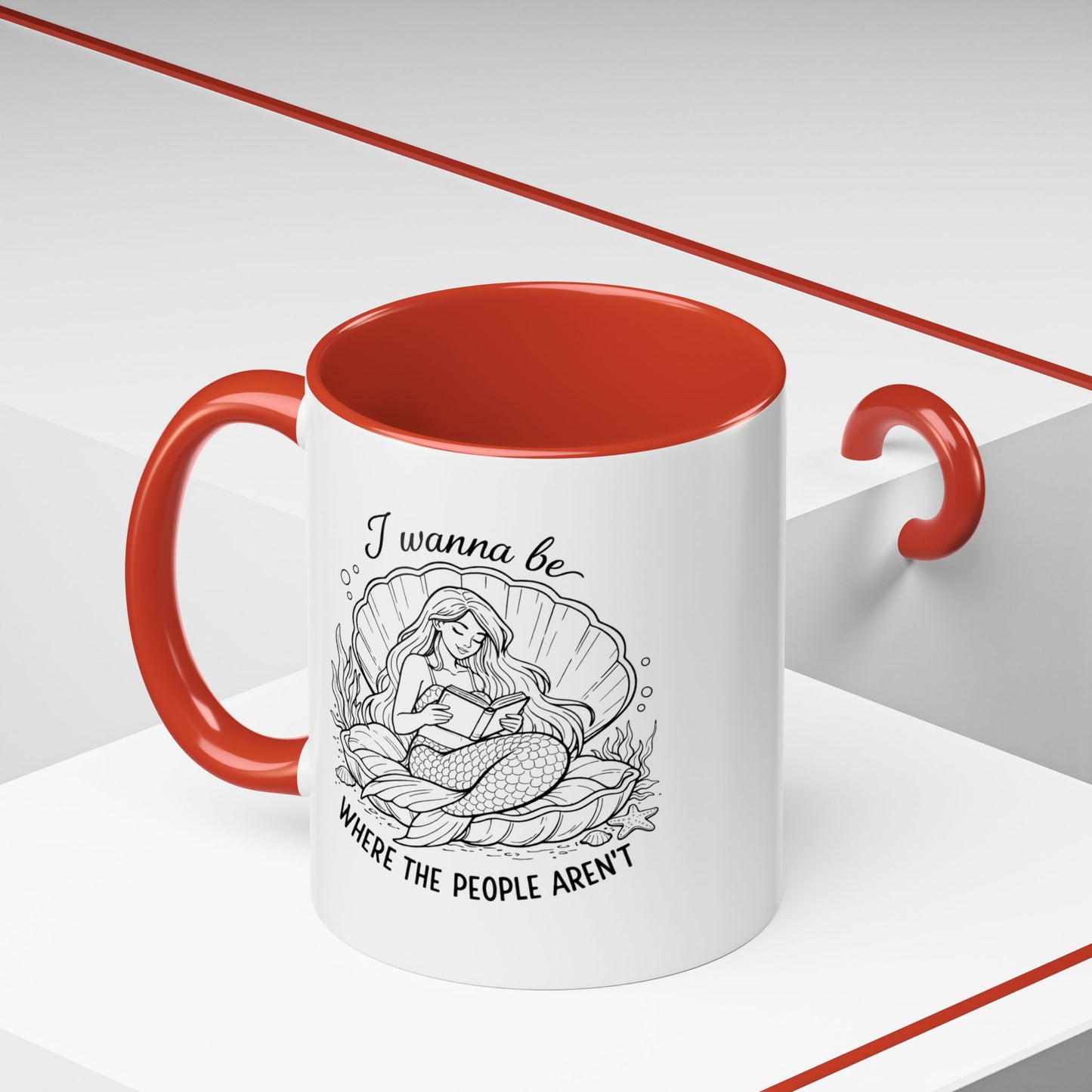 I Wanna Be Where The People Aren’t Accent Coffee Cup (11/15oz)