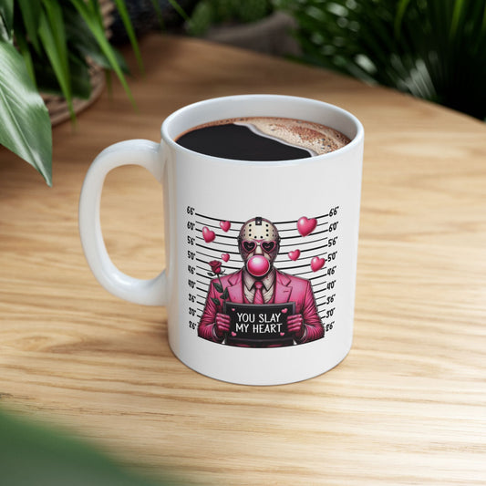 ‘You Slay My Heart’ Jason Ceramic Mug