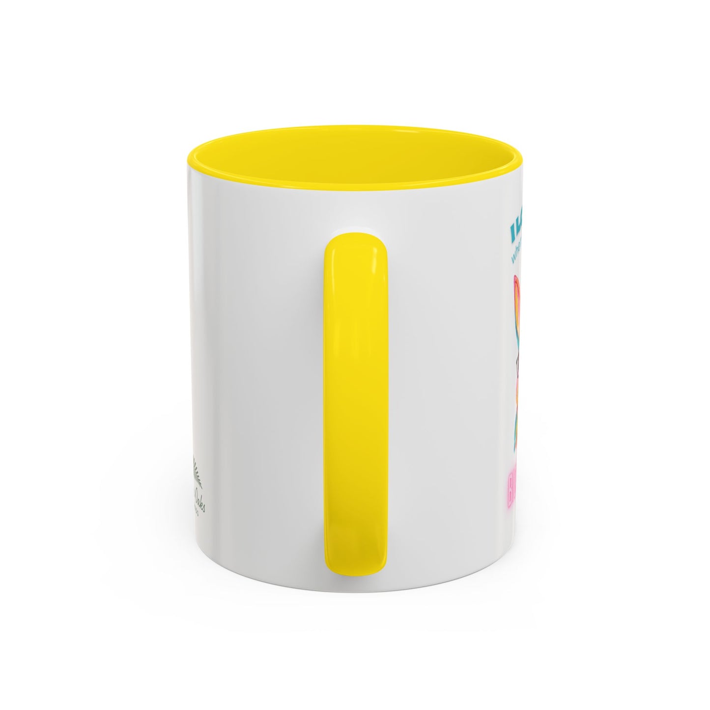“I Love It When You Call Me Big Hoppa” Easter Bunny Ceramic Coffee Accent Color Mug (11/15 oz)