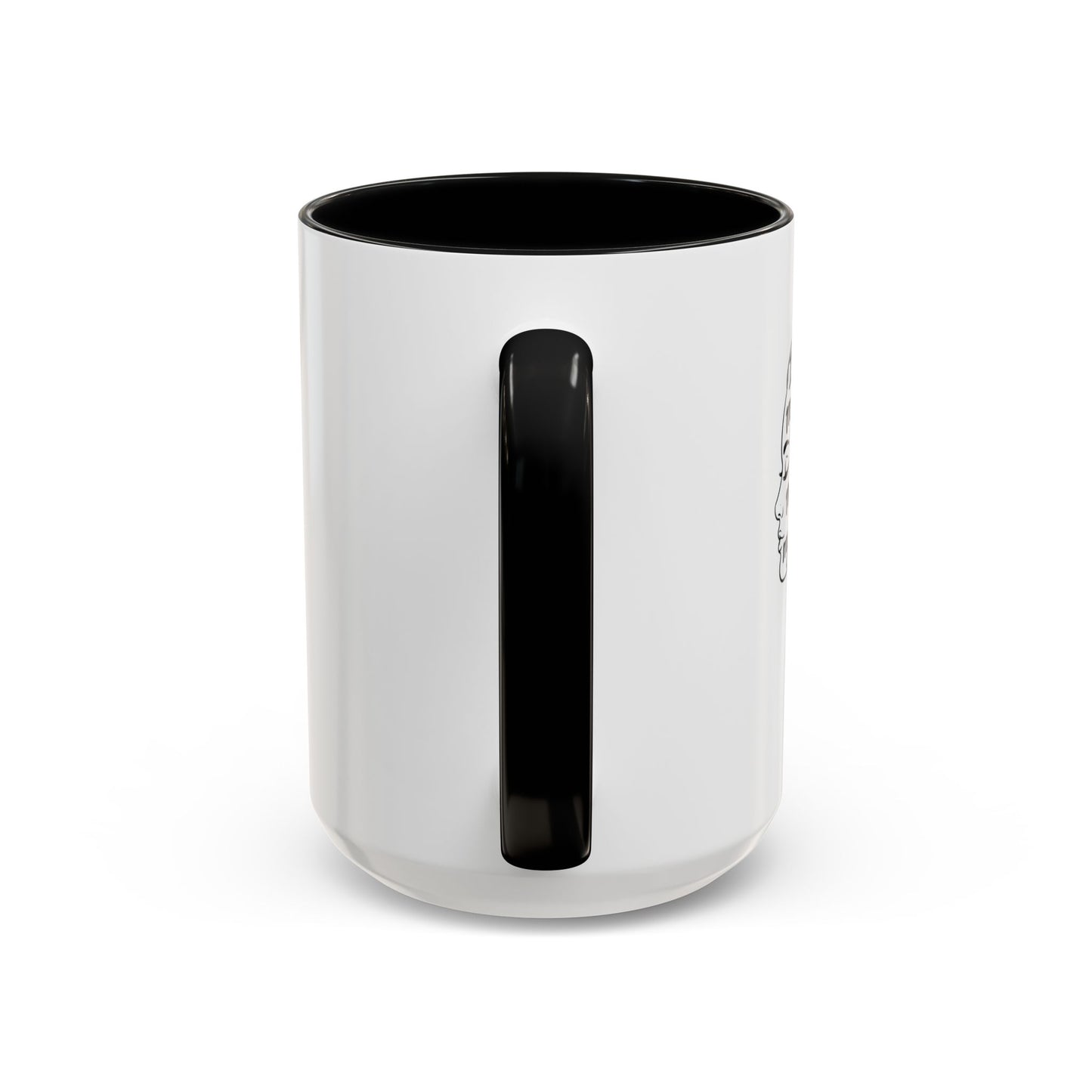“Me, Myself and I” Line Pop Art Ceramic Accent Coffee Mug (11/15oz)