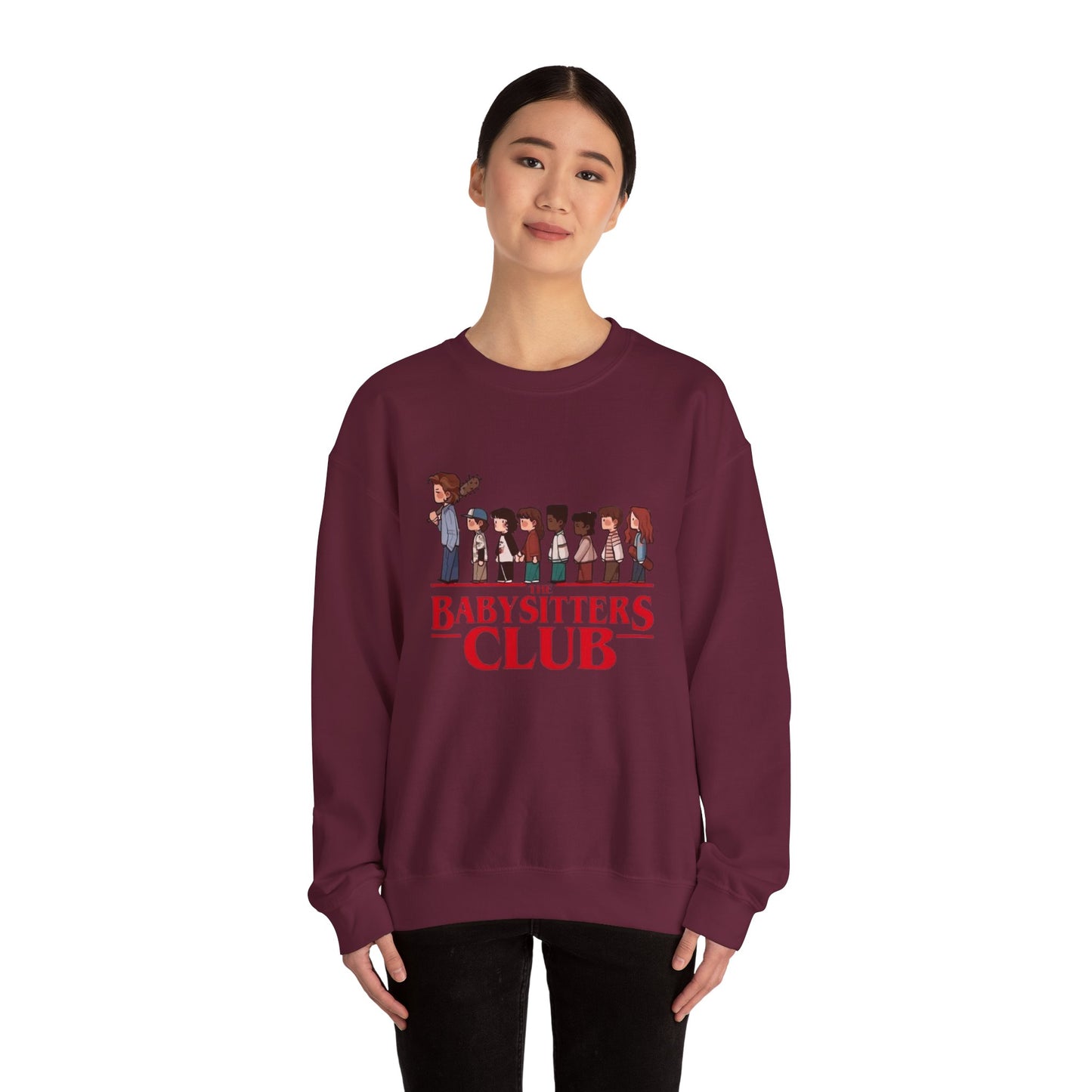 Stranger Things Babysitter’s Club Illustration Unisex Heavy Blend™ Crewneck Sweatshirt