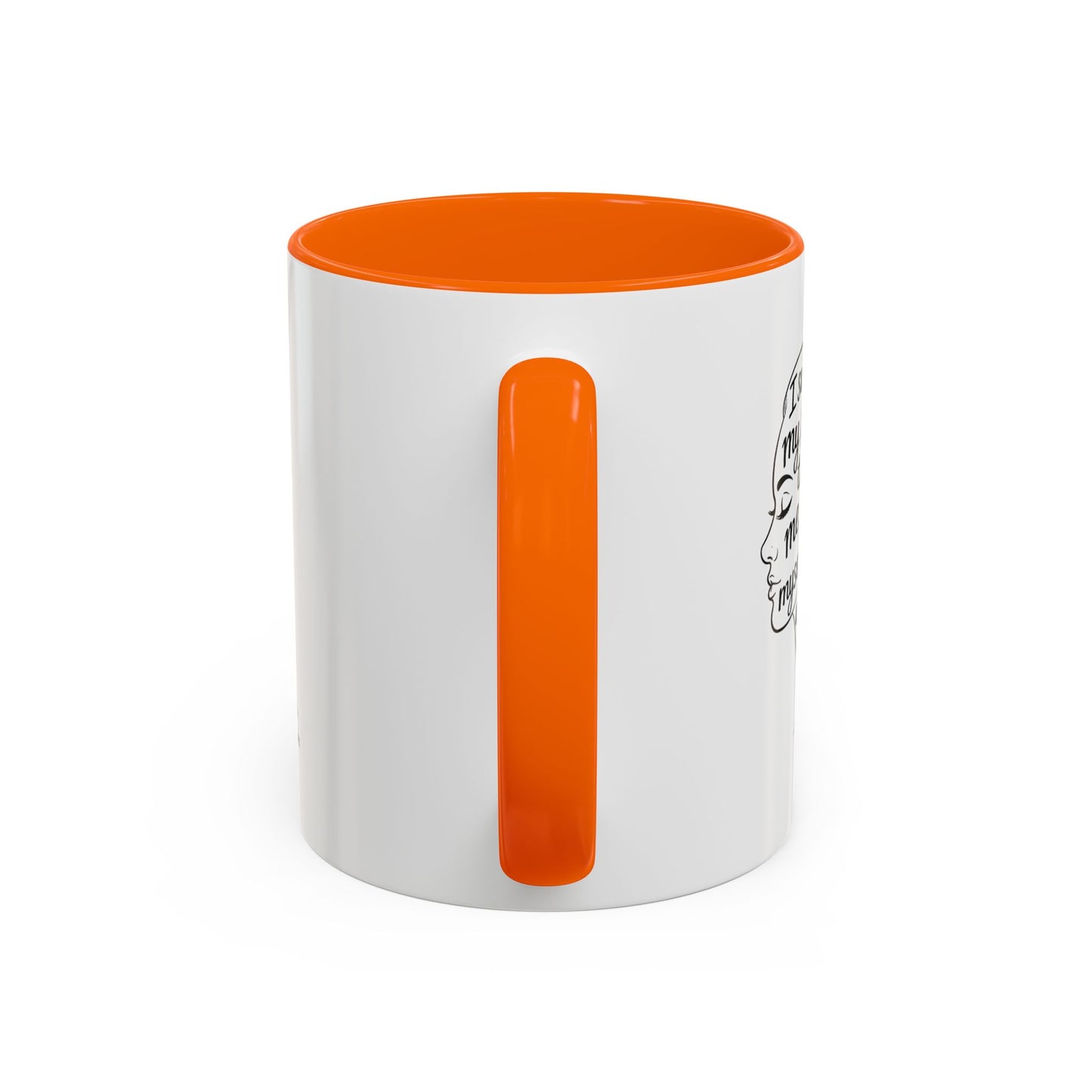 “Me, Myself and I” Line Pop Art Ceramic Accent Coffee Mug (11/15oz)
