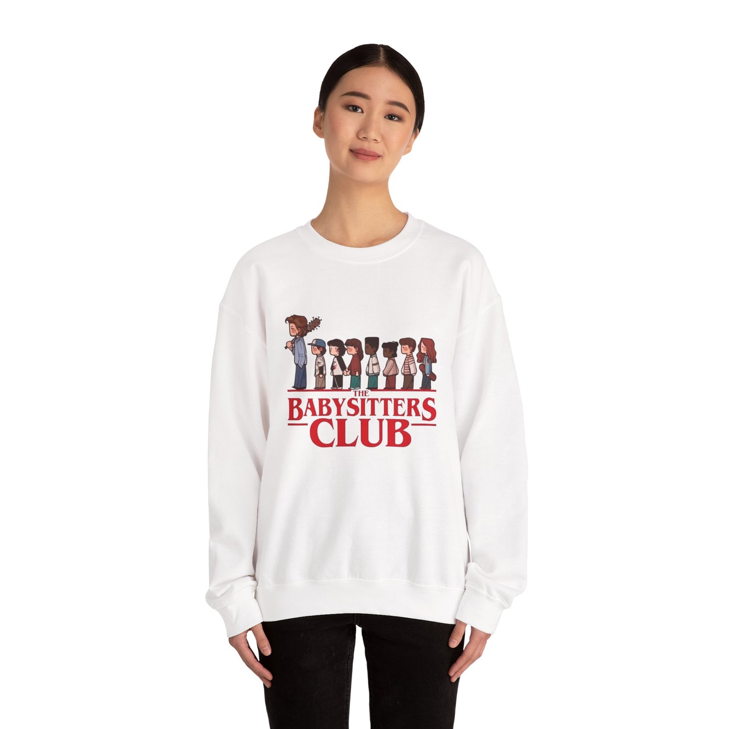 Stranger Things Babysitter’s Club Illustration Unisex Heavy Blend™ Crewneck Sweatshirt