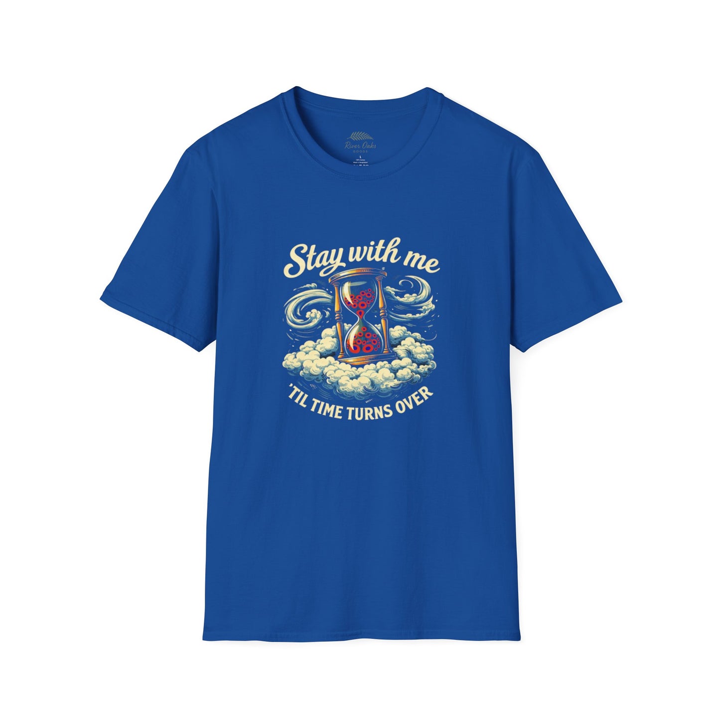 "Stay with Me ‘Til Time Turns Over" Retro Silver Cloud Hourglass Donut Graphic Phish T-Shirt