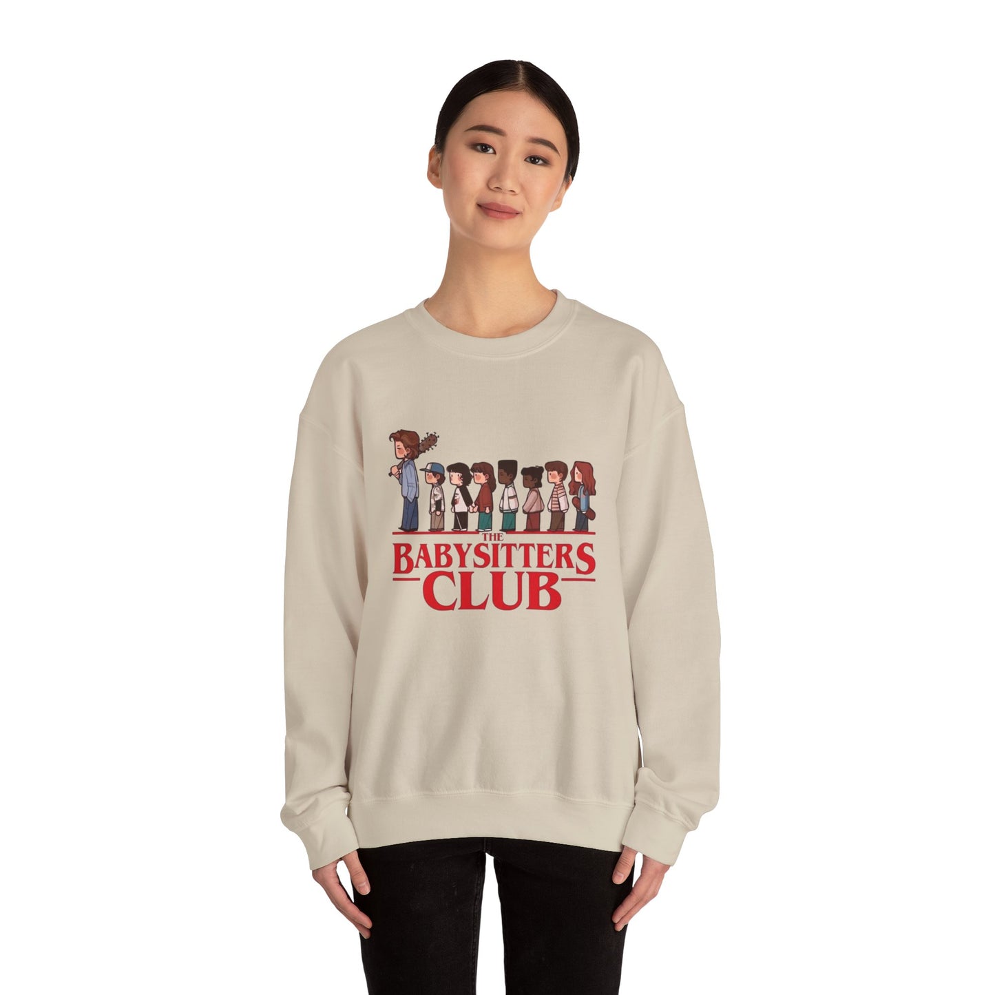 Stranger Things Babysitter’s Club Illustration Unisex Heavy Blend™ Crewneck Sweatshirt