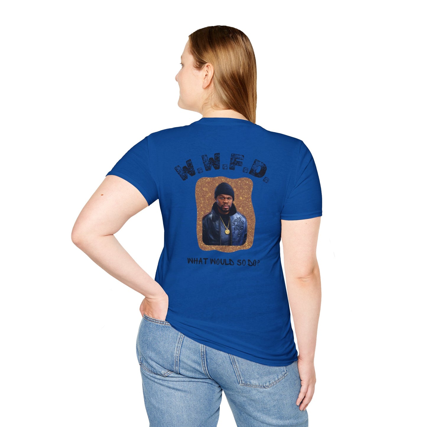 What Would 5O Do? (W.W.F.D.) T-Shirt — Vintage Portrait Graphic Tee