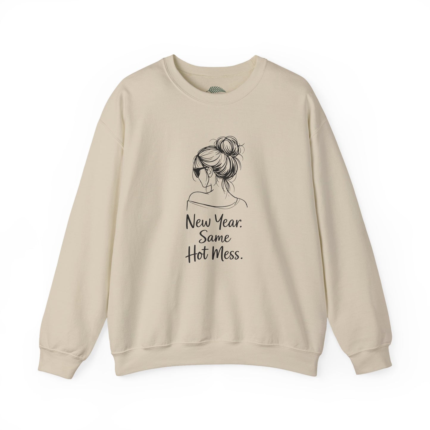 New Year Same Hot Mess Unisex Heavy Blend™ Crewneck Sweatshirt