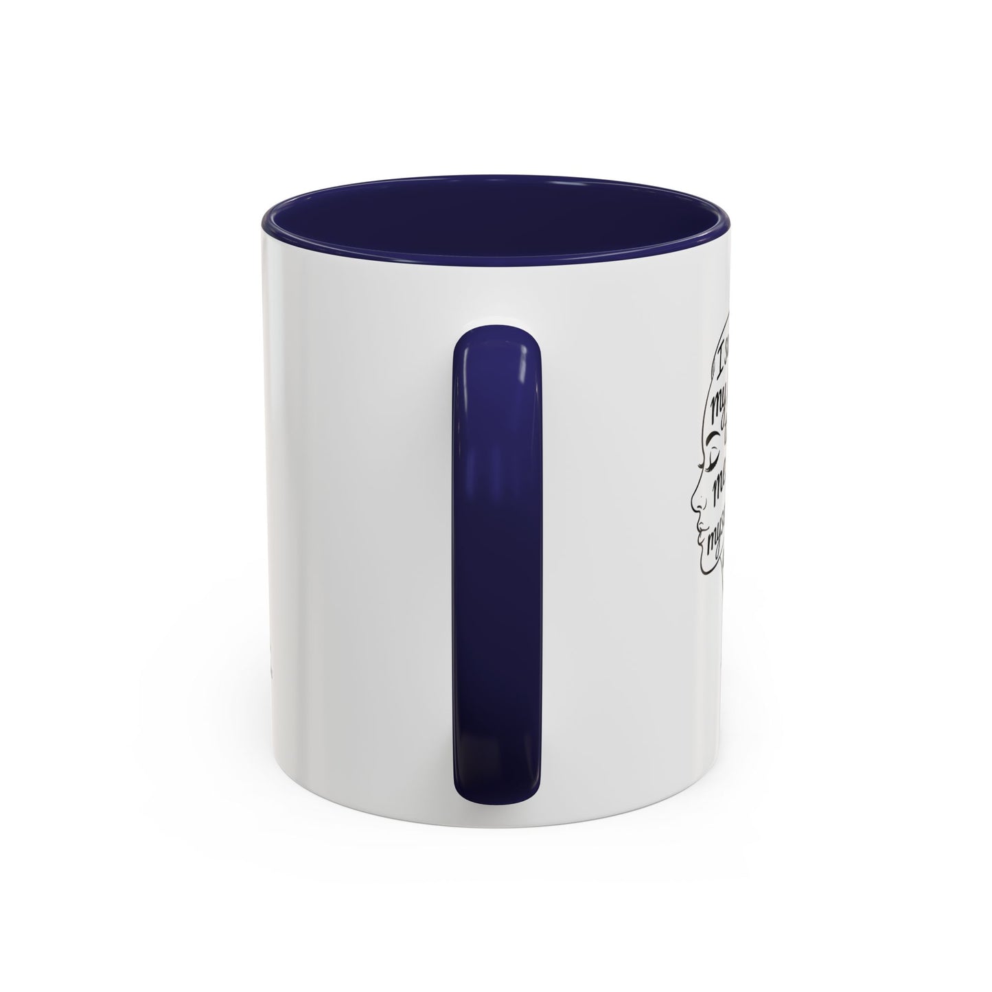 “Me, Myself and I” Line Pop Art Ceramic Accent Coffee Mug (11/15oz)