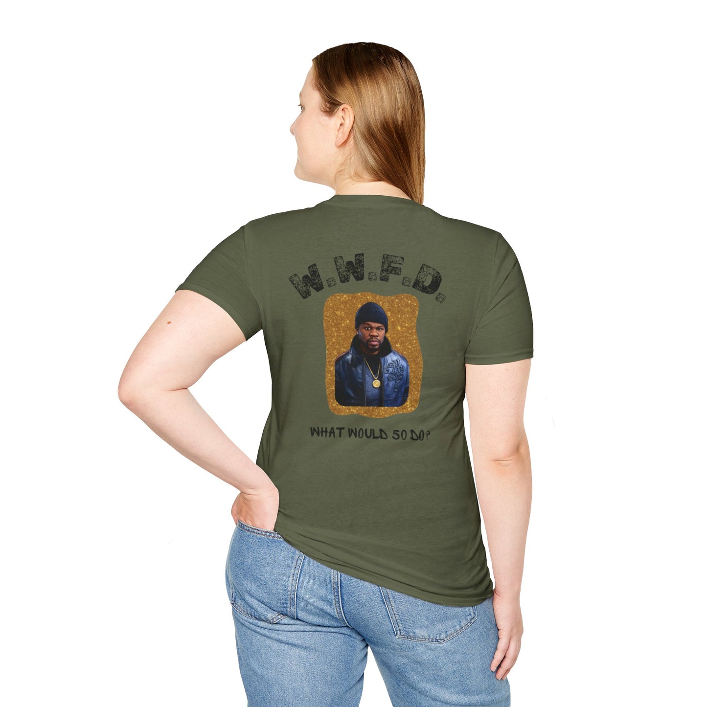 What Would 5O Do? (W.W.F.D.) T-Shirt — Vintage Portrait Graphic Tee