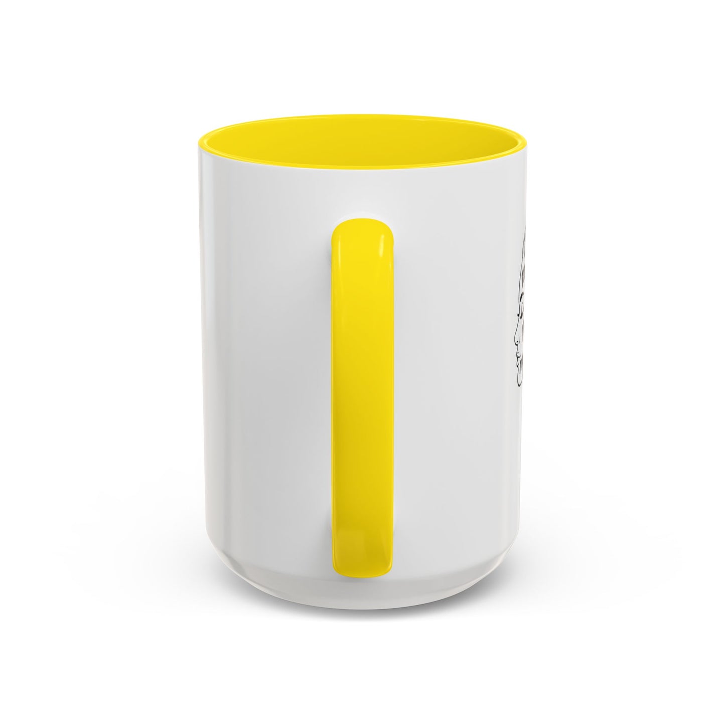 “Me, Myself and I” Line Pop Art Ceramic Accent Coffee Mug (11/15oz)