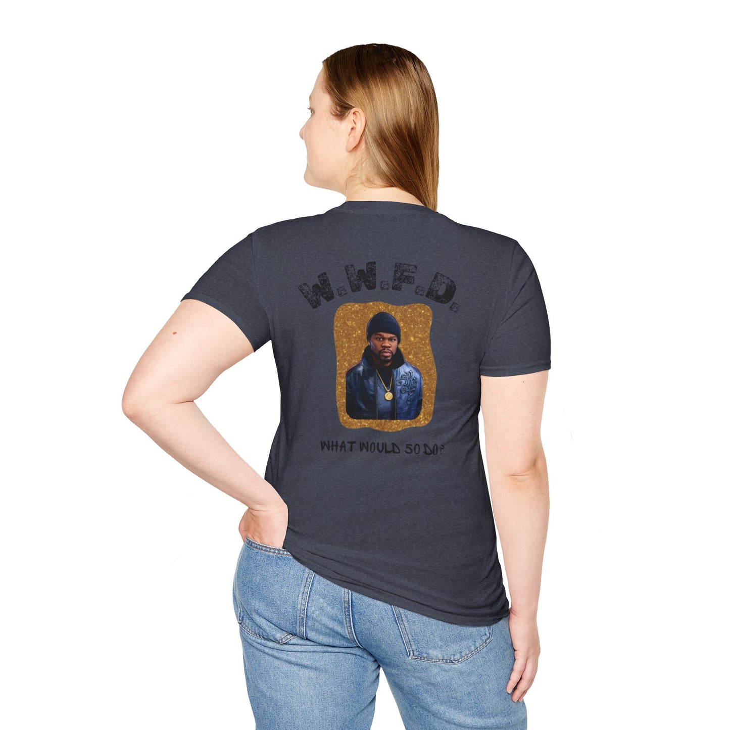 What Would 5O Do? (W.W.F.D.) T-Shirt — Vintage Portrait Graphic Tee