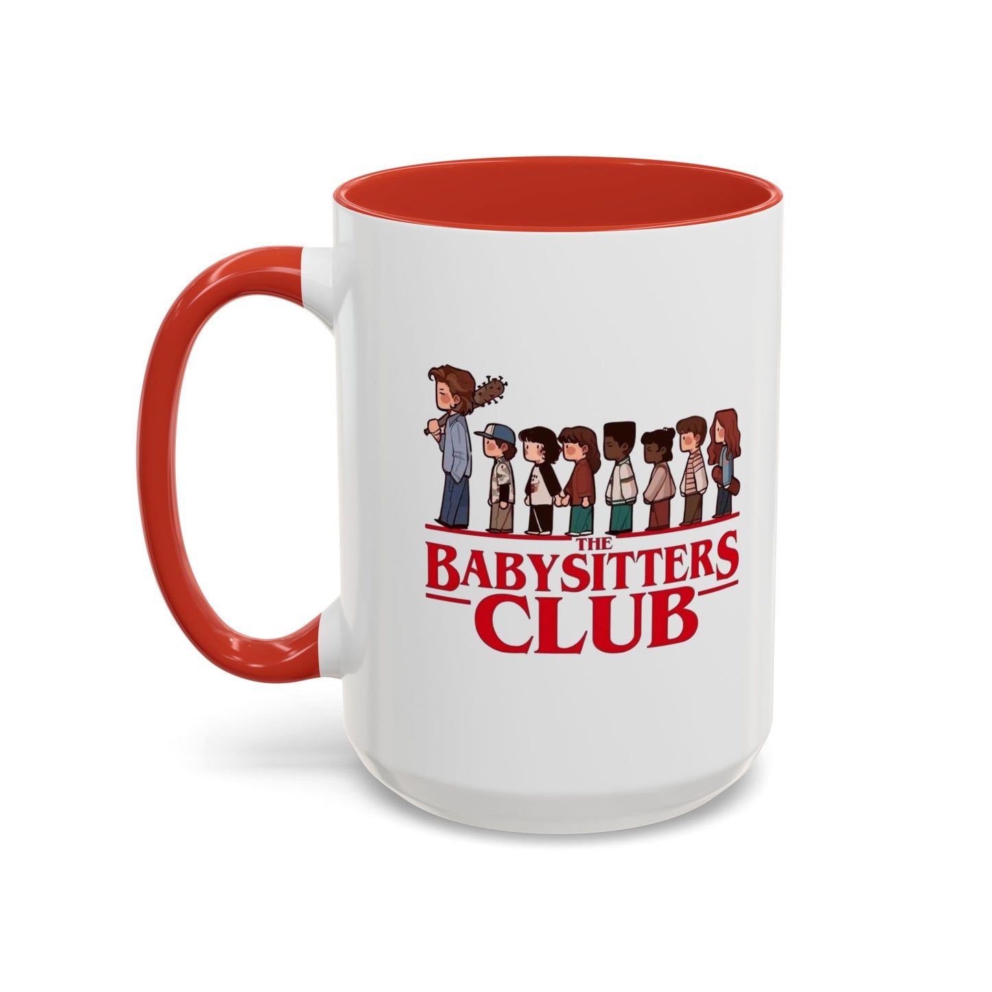 Babysitter’s Club Stranger Things Accent Coffee Mug – Cute Cartoon Design (11/15 oz)