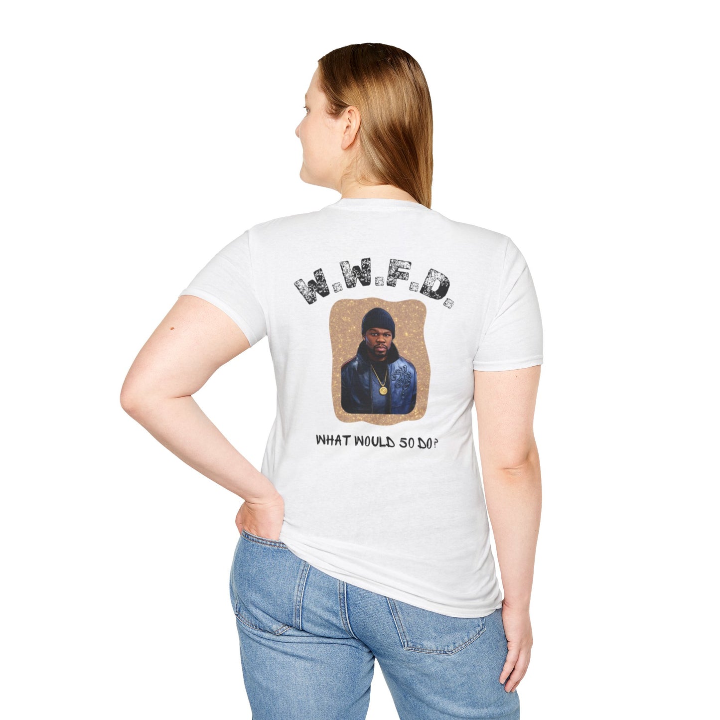 What Would 5O Do? (W.W.F.D.) T-Shirt — Vintage Portrait Graphic Tee