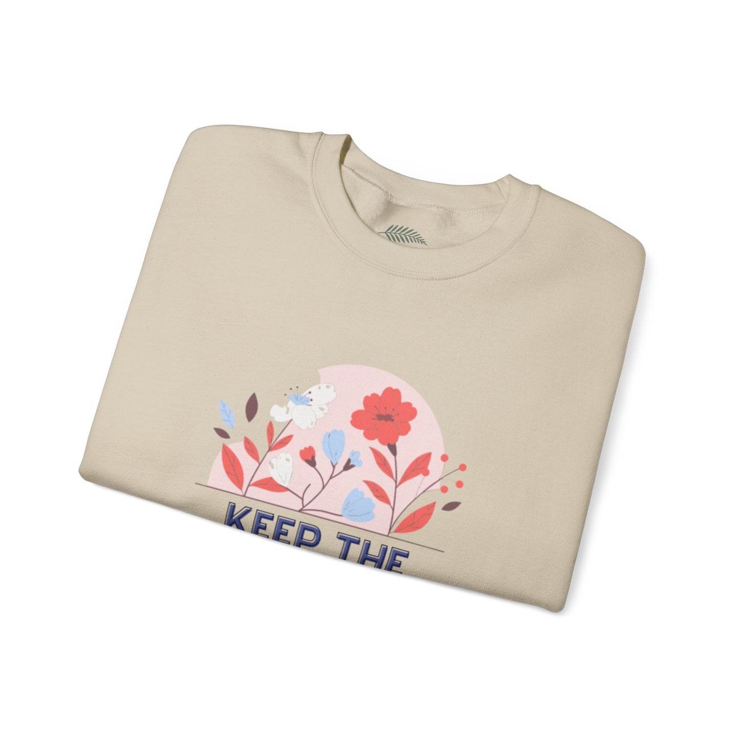 “Keep the Immigrants, Deport the Racists” Floral Graphic Crewneck Sweatshirt