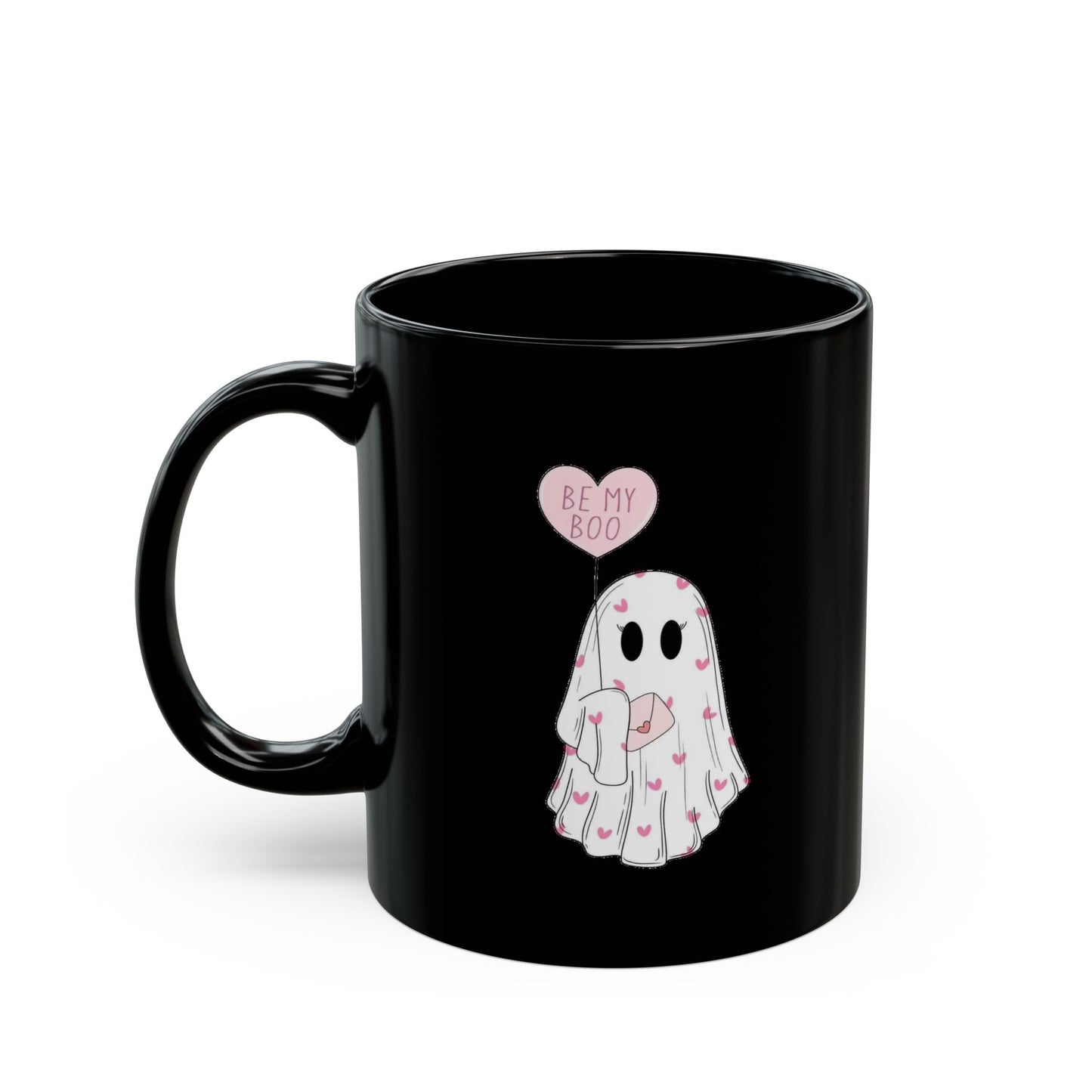 “Be My Boo” Black Ceramic Mug, 11oz & 15oz