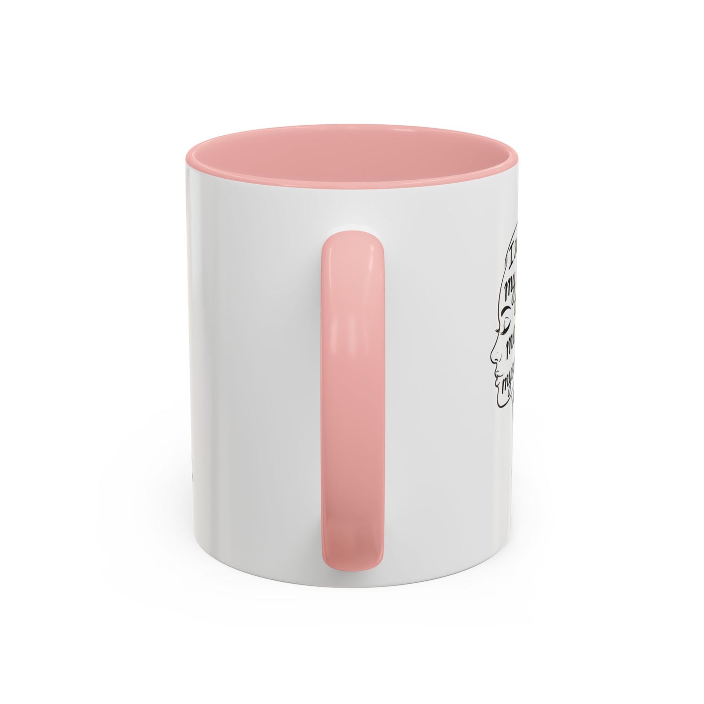 “Me, Myself and I” Line Pop Art Ceramic Accent Coffee Mug (11/15oz)