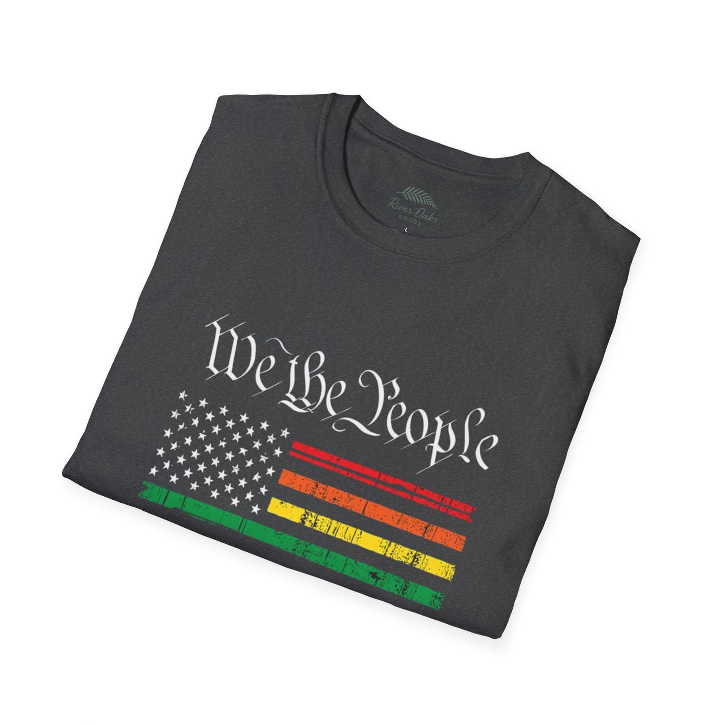 “We The People Means Everyone” Distressed T-Shirt — Rainbow Equality Pride Tee