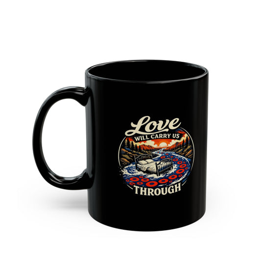 Phish Drift “Love Will Carry Us Through” Black Coffee Mug (11oz/15oz)