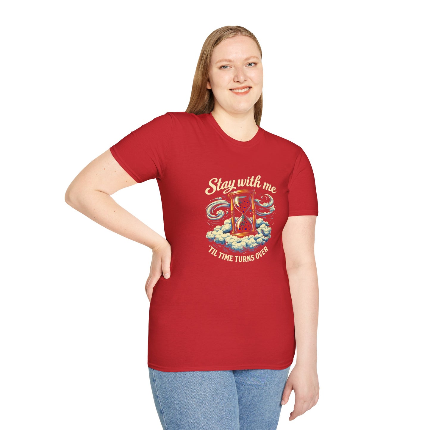 "Stay with Me ‘Til Time Turns Over" Retro Silver Cloud Hourglass Donut Graphic Phish T-Shirt