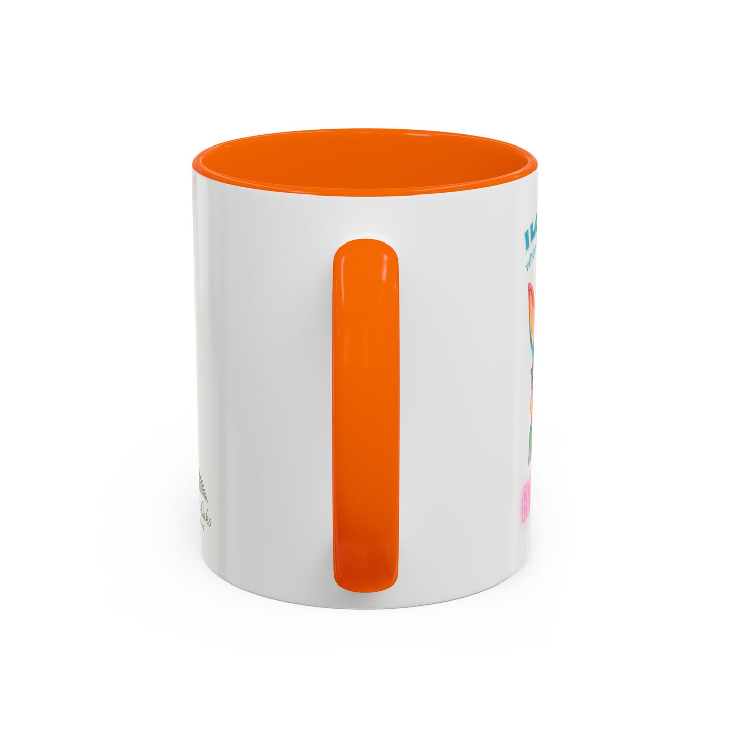 “I Love It When You Call Me Big Hoppa” Easter Bunny Ceramic Coffee Accent Color Mug (11/15 oz)