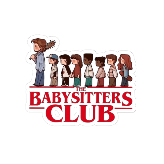 Babysitters Club Stranger Things Sticker — Retro Kids Bookclub Vinyl Kiss-Cut Sticker