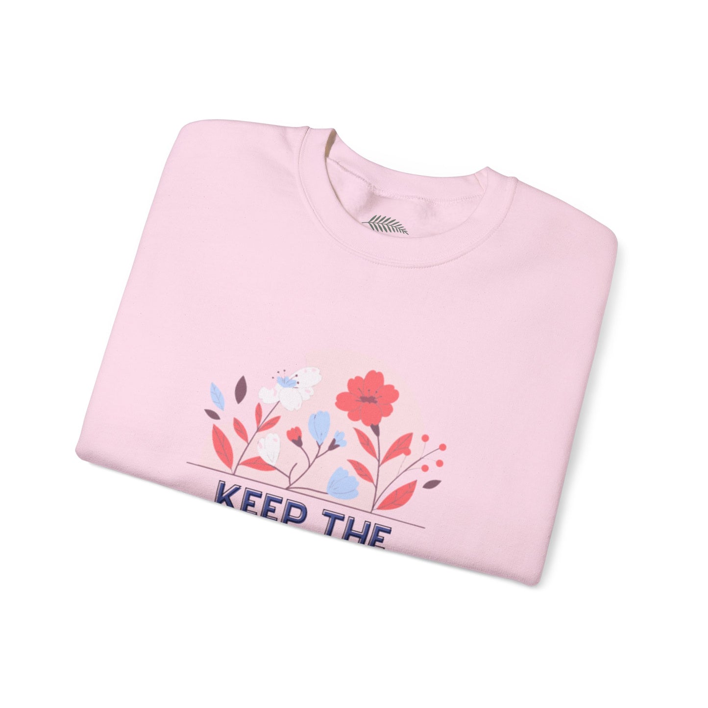 “Keep the Immigrants, Deport the Racists” Floral Graphic Crewneck Sweatshirt