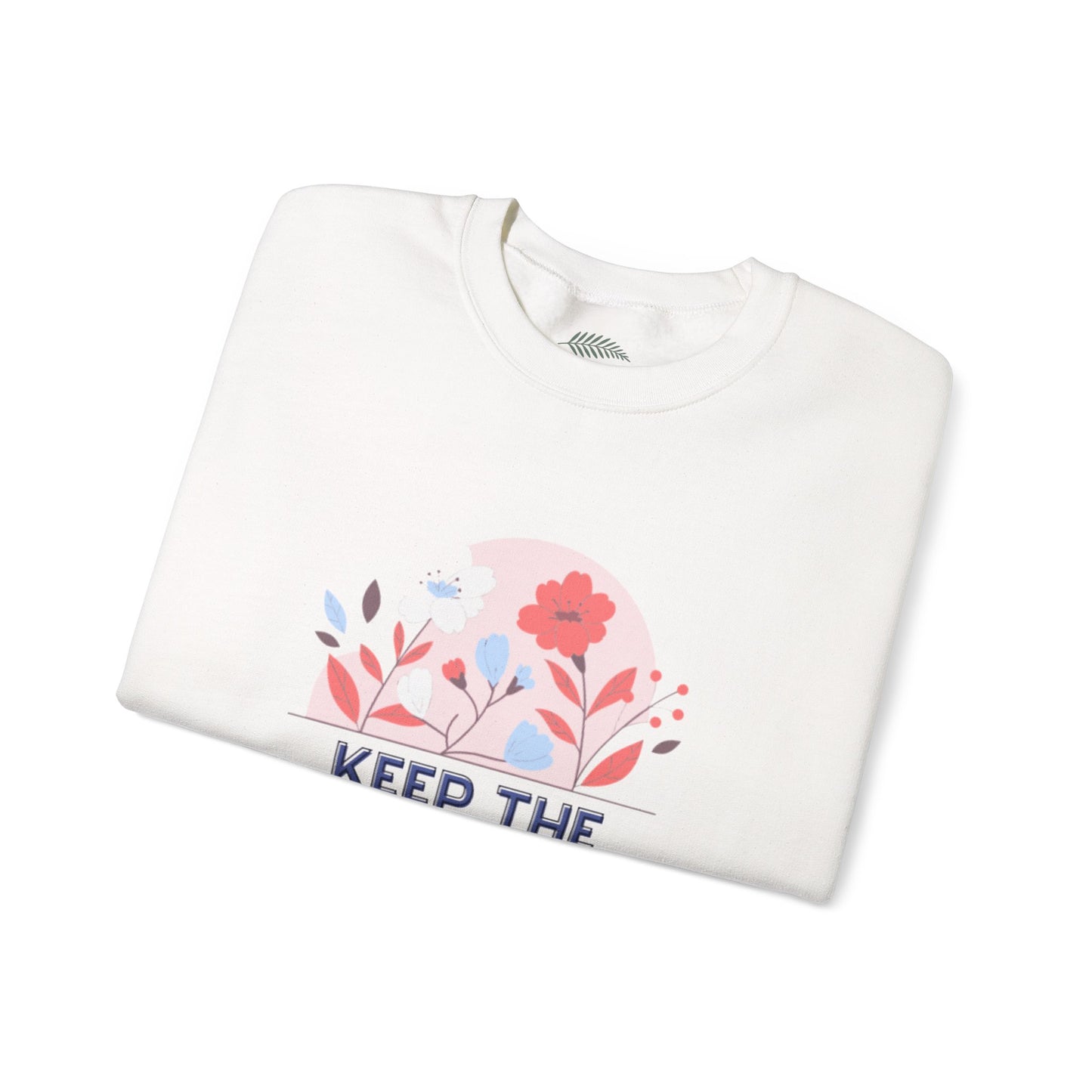 “Keep the Immigrants, Deport the Racists” Floral Graphic Crewneck Sweatshirt