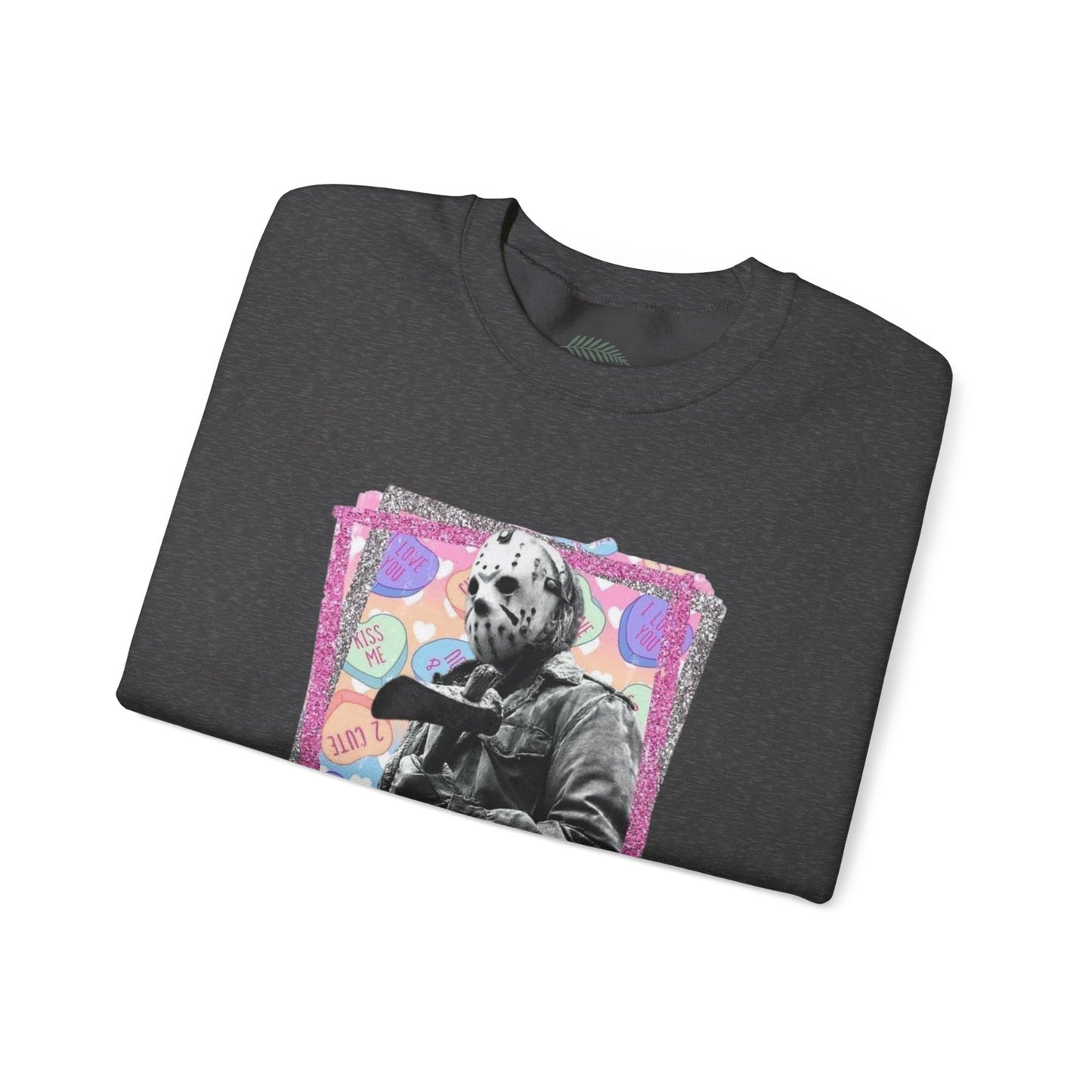 Crewneck Sweatshirt — "Love You to Pieces" Retro Horror Graphic
