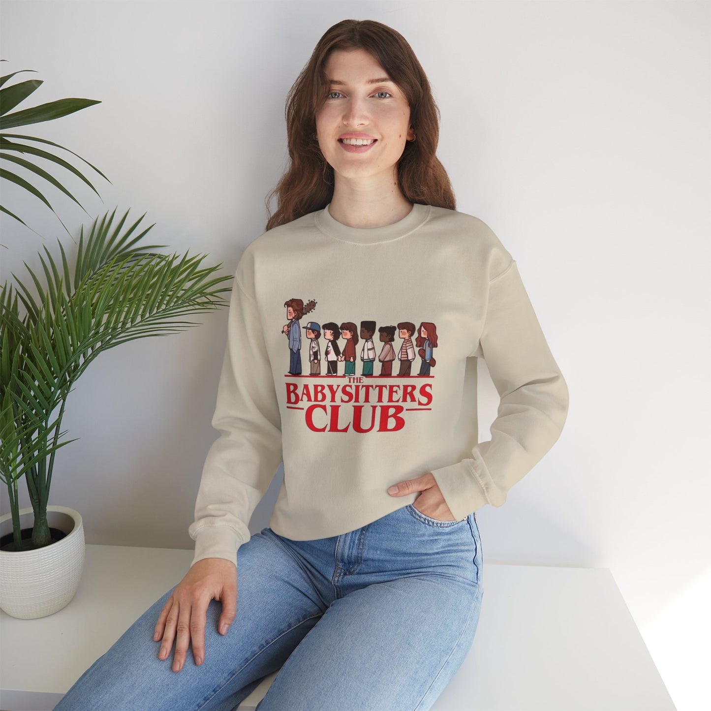 Stranger Things Babysitter’s Club Illustration Unisex Heavy Blend™ Crewneck Sweatshirt